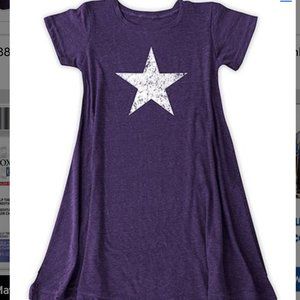 NWOT, Plum T-Shirt dress.